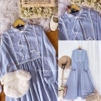 ราคา CHLOE DRESS: PLAIN BLUE (43255781578)