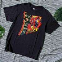 ราคา เสื้อยืดมือสอง หนังฮีโร่ Marvel Spider-Man comics สีดำ ลายสไปเดอร์แมน คลาสสิค สกรีนสีสด สภาพใหม่มาก ลิขสิทธิ์แท้ L (28268331259)