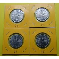 ราคา เหรียญ 1 บาท หลังวัดพระแก้ว ครบชุุด โคทปี 25-26-27-28 พ.ศ.2525 ไม่ผ่านใช้ (13514870210)