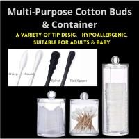 ราคา Cotton Bud Cotton Pad and Storage Container With Lid/ Makeup Container/Skincare Cotton Make Up Cotton Buds (26233237507)
