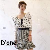 ราคา #ชุดเซต #งานป้าย #Done #sizes เสื้อลายดาว กระโปรงลายทาง (2182748457)