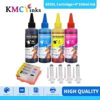 ราคา KMCYinks 655XL เข้ากันได้กับ HP 655 ตลับหมึกรีฟิล Deskjet Ink Advantage 4625 4615 3525 5525 (25059218512)