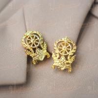 ราคา กนกคอเสมา กระทรวงศึกษาธิการ แบบเข็มกลัด งานแกะมือชุบทอง (19789345250)