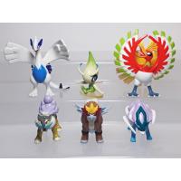 ราคา ฟิกเกอร์ โมเดล โปเกมอน ชุด 6 ชิ้น แท้ สูง 1.5-2.9 นิ้ว Entei Raikou Suicune Lugia Hooh Celebi Pokemon Figure Takara Tomy (3631600002)