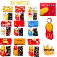 ราคา 10 ชิ้น/B0X พวงกุญแจ Crocs ของ Mcdonald Mcdonald Happy Meal จี้สร้างสรรค์ (41301424023)