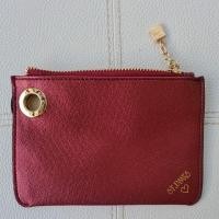 ราคา กระเป๋า St. James ใส่เงิน ใส่บัตร ใส่ของ สีแดง มือสอง (23516105518)