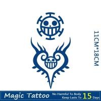 ราคา 【WOOW MAGIC TATTOO】สติกเกอร์รอยสักปลอม กันน้ํา ลายวันพีช 15 วัน (21486100414)
