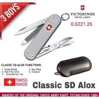 ราคา มีด Victorinox รุ่น Classic SD Alox 0.6221.26 ขนาด 58mm. 5 ฟังก์ชั่น ของแท้ made in Switzerland (28677879717)