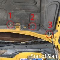 ราคา กิ๊บยึด สายฉีดน้ำกระจกหน้า Honda Civic EG EK CR-V G1 1992 - 2000 CRV ท่อน้ำฝน สายฉีดน้ำรถ สายยาง น้ำฝน (10598389257)