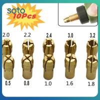 ราคา ♫ อุปกรณ์เจียรไฟฟ้า 10 ชิ้น/ชุด หัวจับดอกสว่านขนาดเล็ก หัวจับดอกสว่านทองเหลือง สำหรับเครื่องมือโรตารี่ Dremel พร้อมปากกาแกะสลัก แกนทองแดง (42654669364)