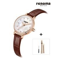 ราคา Renoma RE2302 นาฬิกาสายหนังผู้หญิง + ตาข่าย Band Present (27385760591)