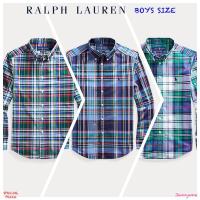 ราคา RALPH LAUREN PLAID COTTON POPLIN SHIRT ( เด็กโตผู้ชายอเมริกาอายุ 8-20 ปี ) (6219606911)