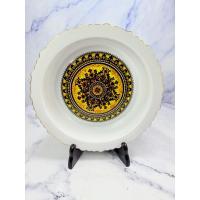 ราคา ชามเซรามิกขอบทอง ขนาด 24X6cm. ยี่ห้อ S.K.CHINA MADE IN CHINA (Pluto1: 12) (27280934644)