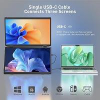 ราคา OFIYAA M4 15.6 นิ้วหน้าจอคู่ตั้งตรงแล็ปท็อปความละเอียดสูงขยายหน้าจออุปกรณ์เสริมสํานักงาน (44451114747)