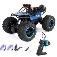 ราคา Rock Crawler Off Road RC Car Remote Control Toy Machine On Radio Control Car With LED light Toy For Boys (29119058761)