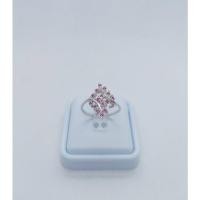 ราคา แหวนใบมะกอกพลอยแดงทับทิมเงินแท้92.5% (23233043401)