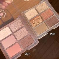 ราคา DEARCUTE พาเลทอายแชโดว์ 6 สี เนื้อดินน้ำมัน เนื้อใยไหม แมท ประกายชิมเมอร์ สีสวยมาก Dikalu Eye Shadow 9 Colors (13549204744)