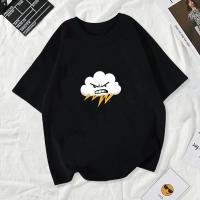 ราคา [โปรโมชั่น]เสื้อตลก Cloud Fart ผ้า cotton 100% 179บาท ส่งฟรี ไม่ย้วย ไซส์ใหญ่ เสื้อกีฬา สีขาว หลวม (26129712477)
