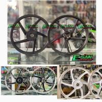 ราคา ล้อแม็ก ล้อแม็ค เวฟ110i 2009-2024 ขอบ17 สีขาวปัดขอบ ดำปัดขอบ ดำล้วน1คู่ (41503320691)