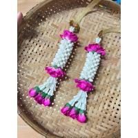 ราคา พวงมาลัยดอกมะลิทิชชู่แขวนหน้ารถ 2 ชายคู่ (24918480646)