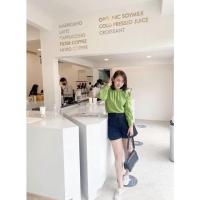 ราคา ป้าย Misty Mynx เสื้อสีเขียวแขนยาว (12270762614)