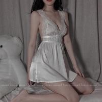 ราคา ชุดนอนเซ็กซี่ ผ้าซาตินสีขาวตัดด้วยลูกไม้ sexyมากๆ ชุดนอนไม่ได้นอน (19456605854)