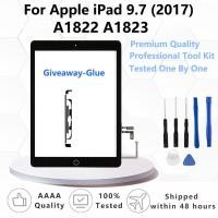 ราคา A1822 หน้าจอสัมผัสสําหรับ iPad 5 2017 A1823 หน้าจอสัมผัสสําหรับ iPad 5th Generation แผงสัมผัส Digitizer กระจกด้านหน้าพร้อมปุ่มโฮม (44100991435)