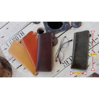 ราคา ซองใส่แว่นตา หนังแท้ Handmade (17828957251)