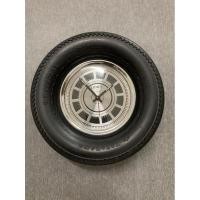 ราคา ขายนาฬิกาไขลานปลุกโบราณทรงล้อรถยนต์ vintage watch wheel rubber citizen alarm clock made in (25280775812)