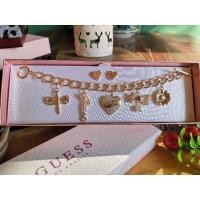 ราคา สร้อยข้อมือสีทองชมพู+ต่างหู สวยๆ (3377655910)