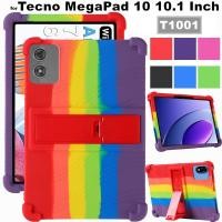 ราคา for Tecno MegaPad 10 T1001 10.1 Inch Tablet Case Shockproof Soft Silicone Protective Stand Cover (26221592167)