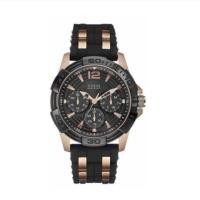 ราคา [ORIGINAL] Guess W0366G4 W0366G3 Rose-gold Navy Blue Silicon Men Watch (29874358921)