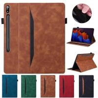 ราคา เคสแท็บเล็ตหนัง PU สําหรับ Samsung Galaxy Tab S8 S7 Plus FE Ultra 14 6 Galaxy Tab S7 FE Plus Ultra (20456447223)
