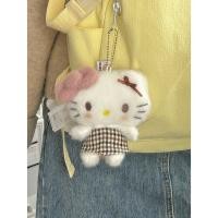 ราคา กระโปรงลายสก๊อตสวัสดี KT จี้กระเป๋า HelloKitty กระเป๋านักเรียนกระเป๋าเป้ชุดเครื่องประดับขนาดเล็กของขวัญตุ๊กตาหนังสีดำ (28705839029)