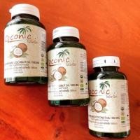 ราคา COLD PRESSED COCONUT OIL 1000 mg. น้ำมันมะพร้าวสกัดเย็น COCONIC (6441194583)