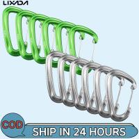 ราคา [Lixada Th Mall] คลิปคาราบิเนอร์ 12KN ทนทาน สําหรับเปล ตั้งแคมป์ เดินป่า แบกเป้ 6 ชิ้น (17393484513)