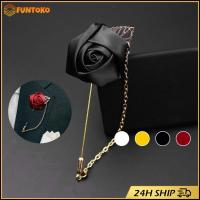 ราคา สินค้ามีคุณภาพ เข็มกลัดรูปดอกไม้ สําหรับติดเสื้อสูท เข็มกลัดอกเสื้อ แบบโซ่ สำหรับชายและหญิง (29581165299)