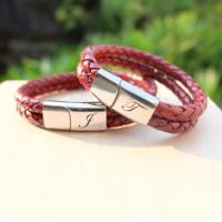 ราคา กำไลหนังแท้ สลักชื่อฟรี (5135489772)