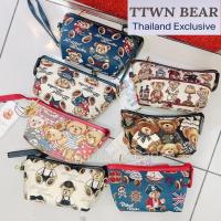 ราคา ✨กระเป๋าตังค์หมี✨TTWN BEAR มีสายคล้องมือ ผ้าทอลายน่ารักๆ กระเป๋าคล้องมือ (19776680911)