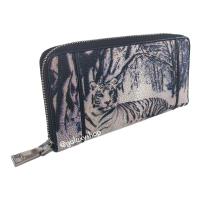 ราคา กระเป๋าสตางค์ซิปเดี่ยว กระเป๋าเงินหนังปลากระเบนแท้สำหรับผู้หญิง ลายเสือโคร่ง บอกถึงความมีอำนาจ หนังแท้ 100% (5576578570)