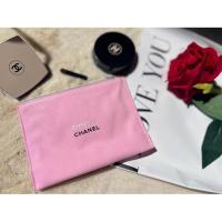 ราคา กระเป๋าเครื่องสำอางค์ กระเป๋าChanel pink canvas makeup bags ของใหม่ พร้อมส่ง (21495295007)