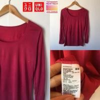 ราคา Uniqlo heattech ลองจอนสีแดง (7916783483)