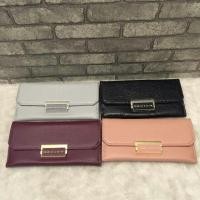 ราคา SALE!!!!!Charles & Keith Push-Lock Long Walletแท้%<outlet>เหลือสีเทา (1114763744)