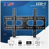 ราคา BEST LCD-1 ขาแขวนทีวีติดผนัง 30-75 นิ้ว ปรับมุมก้ม-เงยได้ (26563694964)