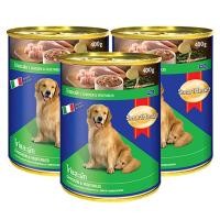 ราคา อาหารกระป๋องสุนัข รสไก่และผัก 400กรัม (3 กระป๋อง) Smartheart Can Chicken and Vegetable Dog Food 400g (3 cans) (1393036860)