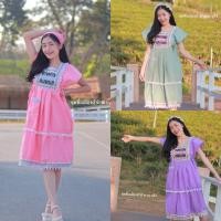 ราคา ชุดพื้นเมือง เดรสผ้าฝ้ายทรงโมเดิลเกาหลี ผ้าฝอกนุ่ม(สีไม่ตก) มีS-XL /สินค้ามีพร้อมส่ง (19056855859)