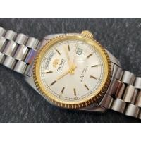 ราคา นาฬิกา Vintage Orient President Day/Date Auto Watch Rare Silver Dial 46e001-91 (27474775989)