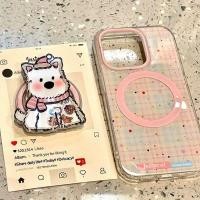 ราคา Ye Mo Checkered West Highland Shaking Music Magnetic Bracket ใช้งานร่วมกับ Apple 16 เคสโทรศัพท์ 15promax13iPhone14 อินเทรนด์ (40600906831)