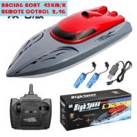 ราคา เรือ บังคับด้วย REMOTE 2.4G ระยะไกล ทำความเร็วได้ 30-45KM/H ขนาดลำเรือ 10x25x8 Cms. (11476721738)