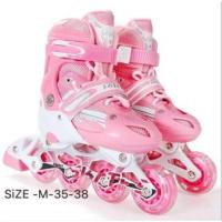 ราคา รองเท้าสเก็ต รองเท้าโรลเลอร์สเก็ต Skate Size M-35-38 สีชมพู 1คู่ PU (894015725)